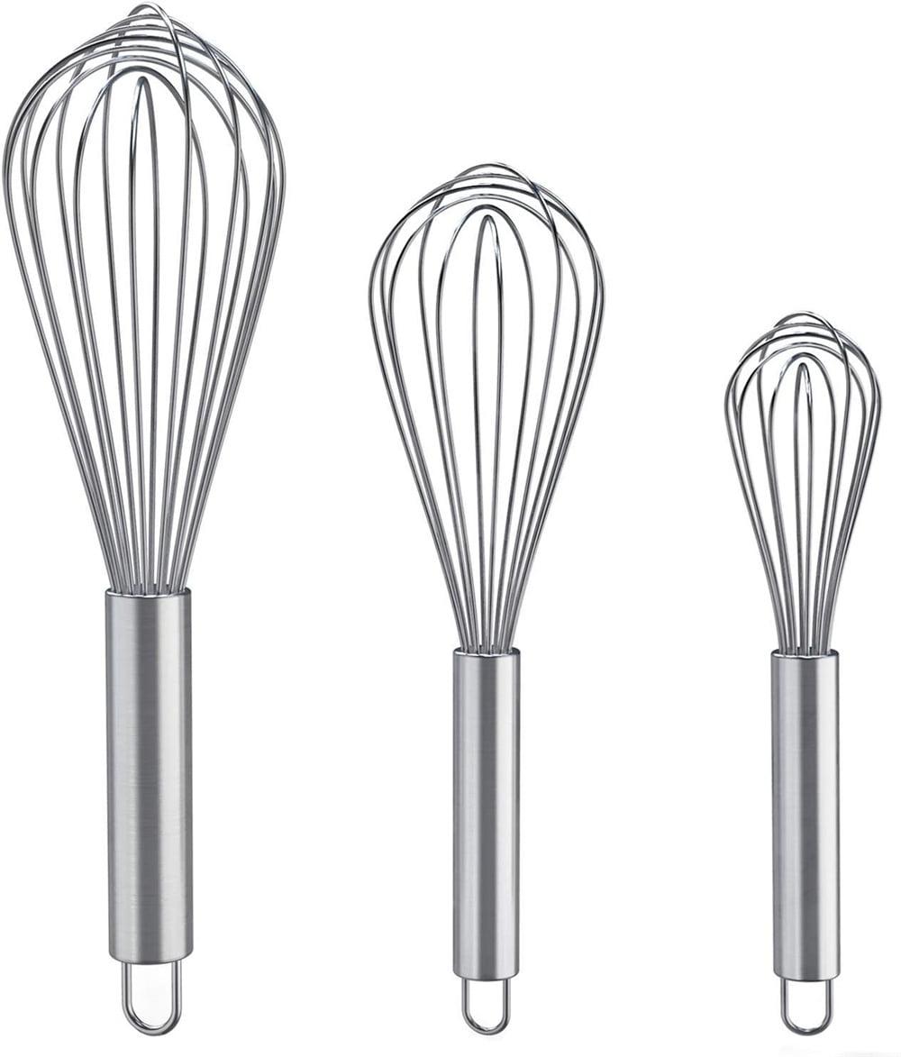 Stainless Steel Balloon Whisk Set, 3 Sizes