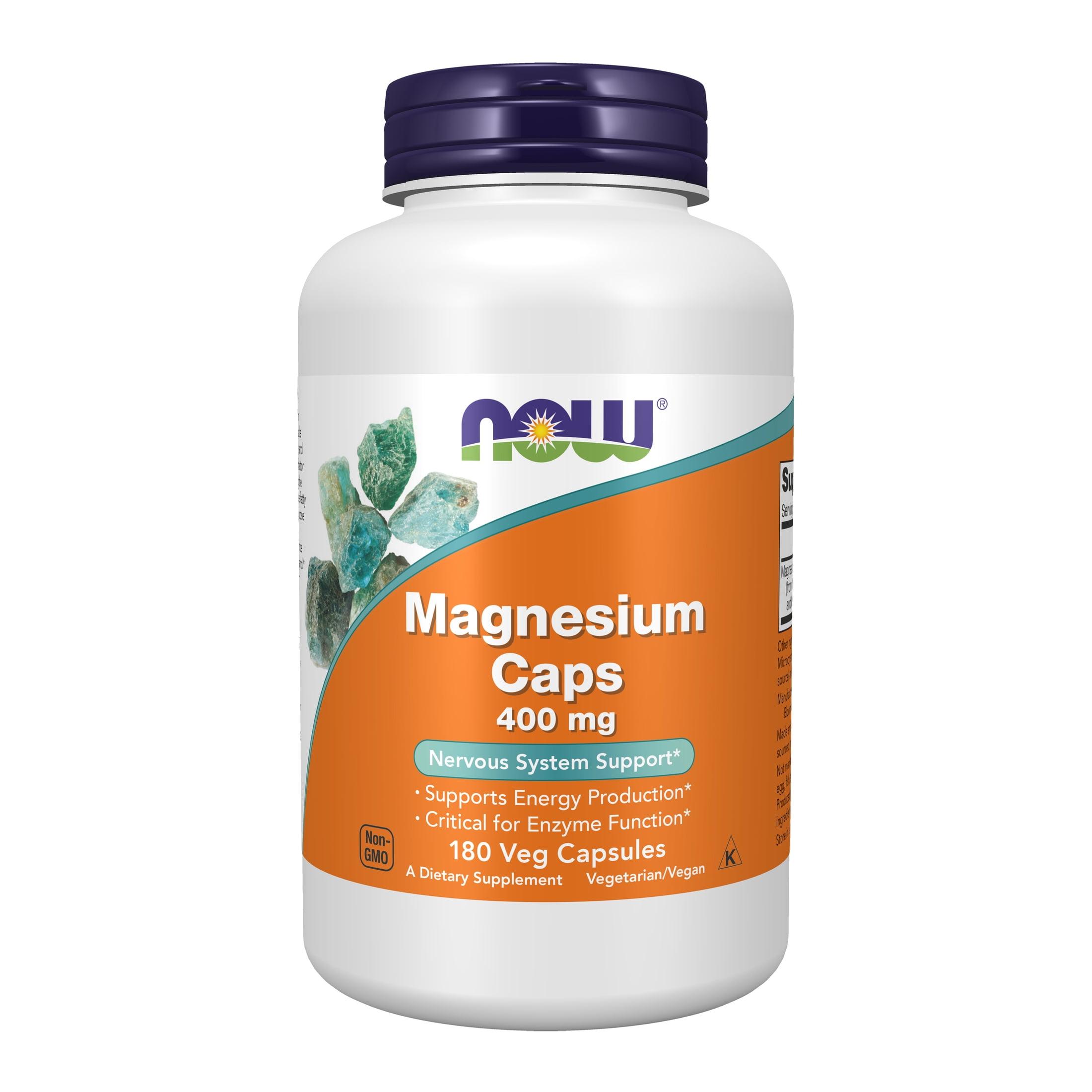 Magnesium Caps by Now Foods  -  180 Capsule