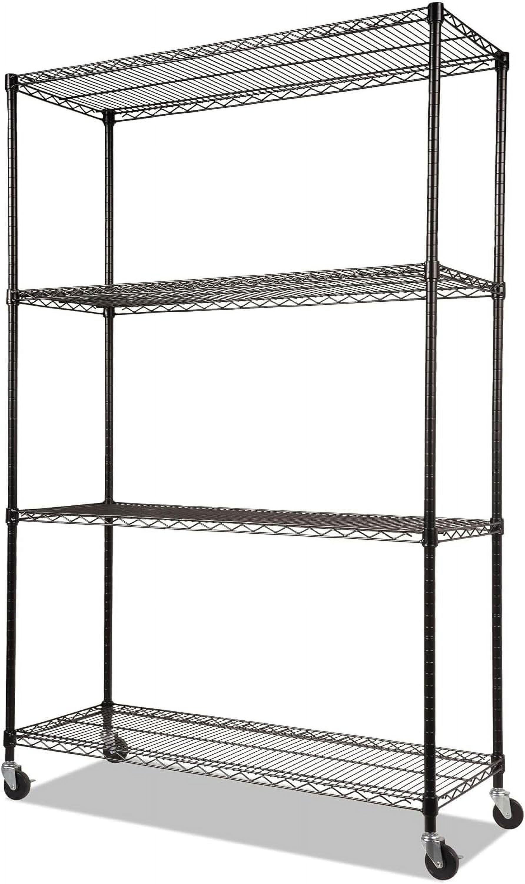 48'' W Height -Adjustable Shelving Unit with Wheels