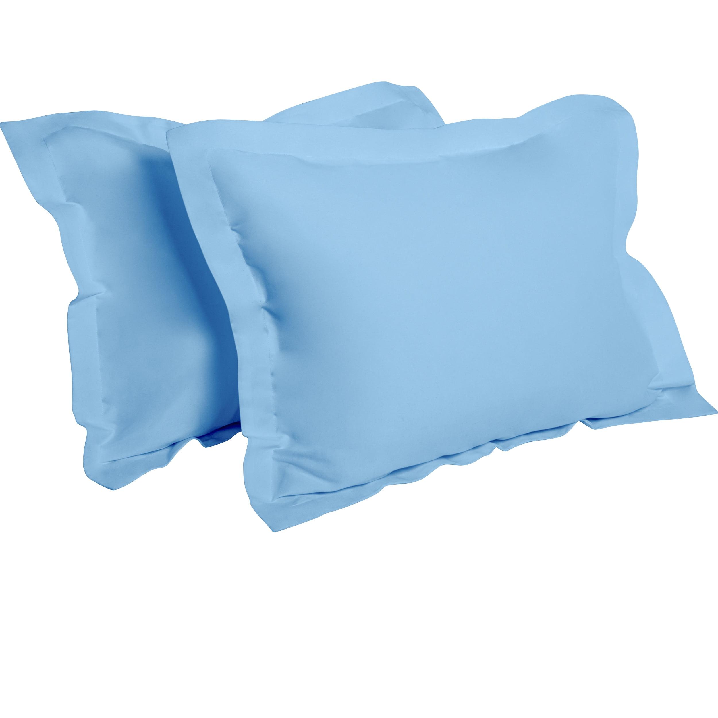 2 Pack Brushed Microfiber Pillow Shams, Super Soft and Cozy Shams, 20x26 Inches, Sky Blue - NTBAY