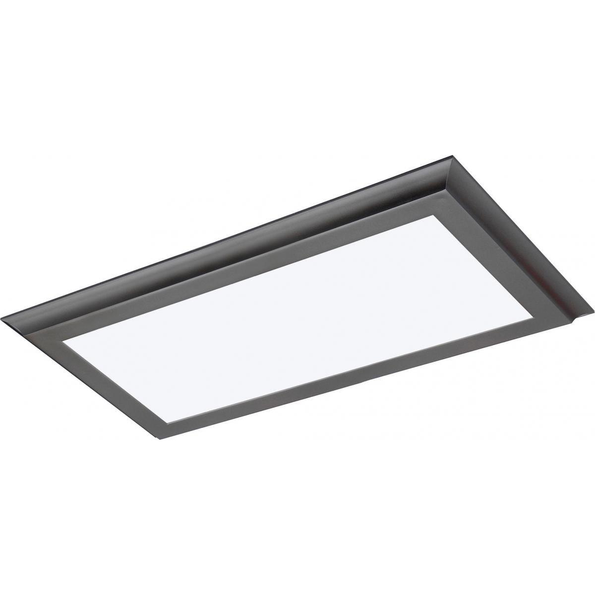 Gunmetal Grey Aluminum LED Flush Mount Panel Light