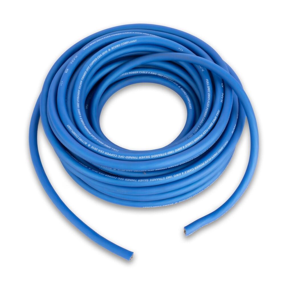 5-Foot Blue Oxygen-Free Copper 4-Gauge Power Cable