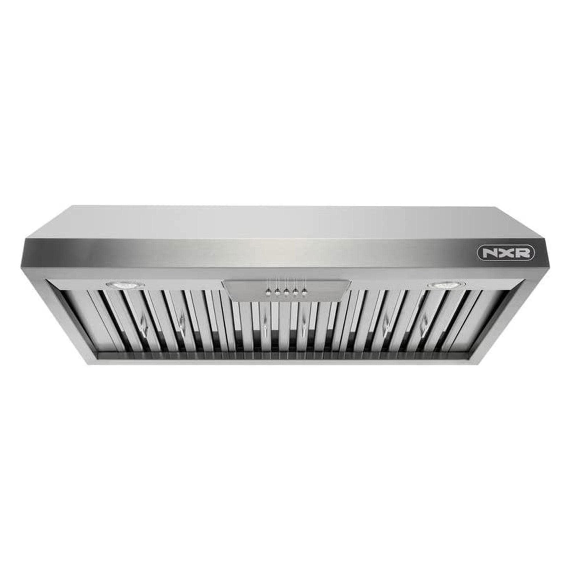 NXR Professional Ranges 30" Stainless Steel 800 CFM Under Cabinet Range Hood with Baffle Filter