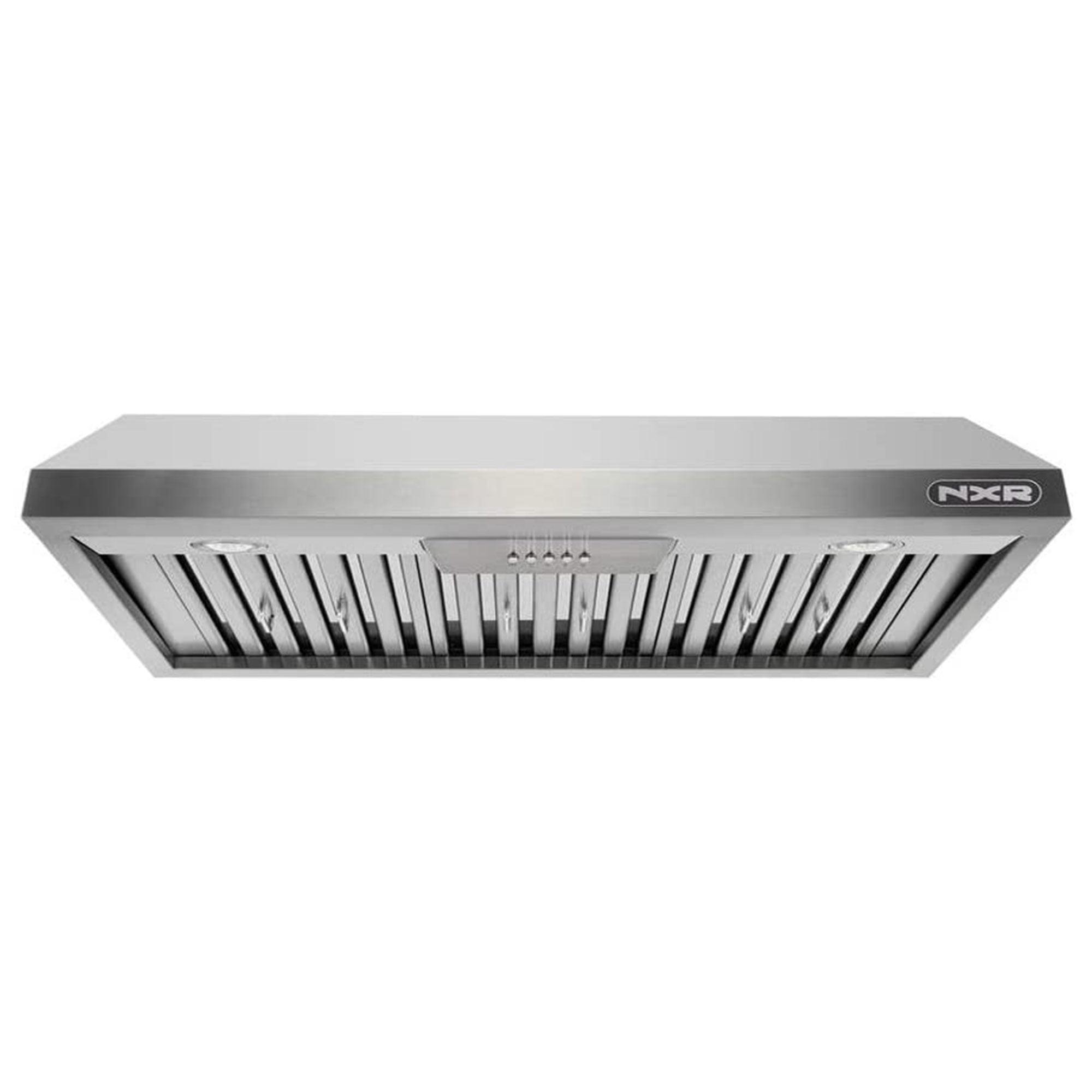 NXR Professional Ranges 48" Stainless Steel 800 CFM Under Cabinet Range Hood with Baffle Filter