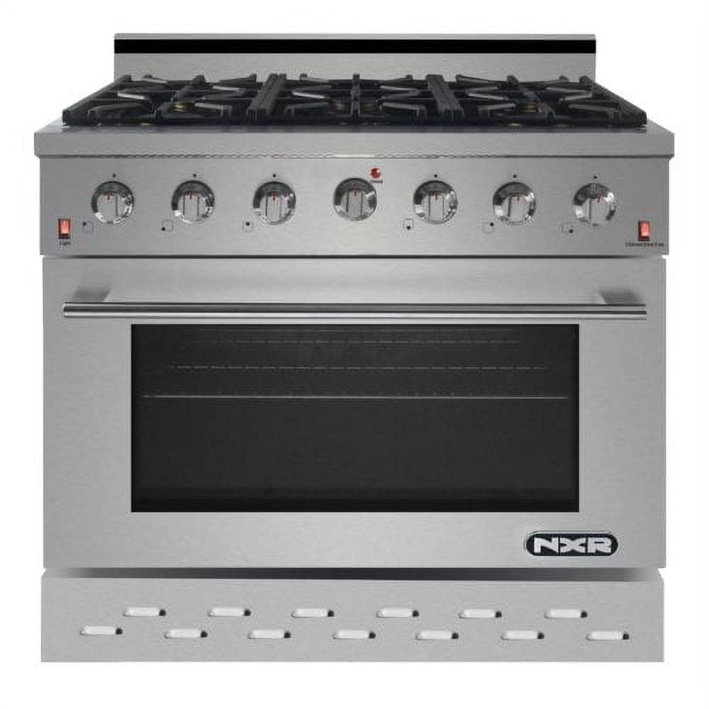 NXR Range 36” 5.5 cu ft Gas Range in Stainless Steel