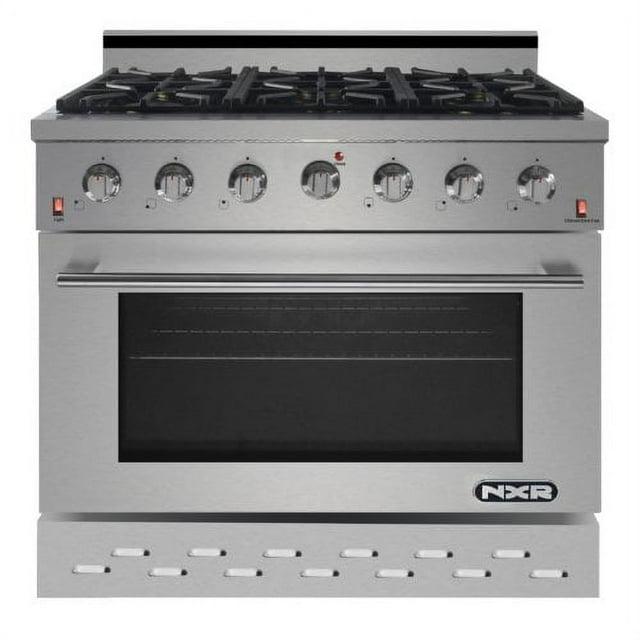 NXR Range 36” 5.5 cu ft Gas Range in Stainless Steel