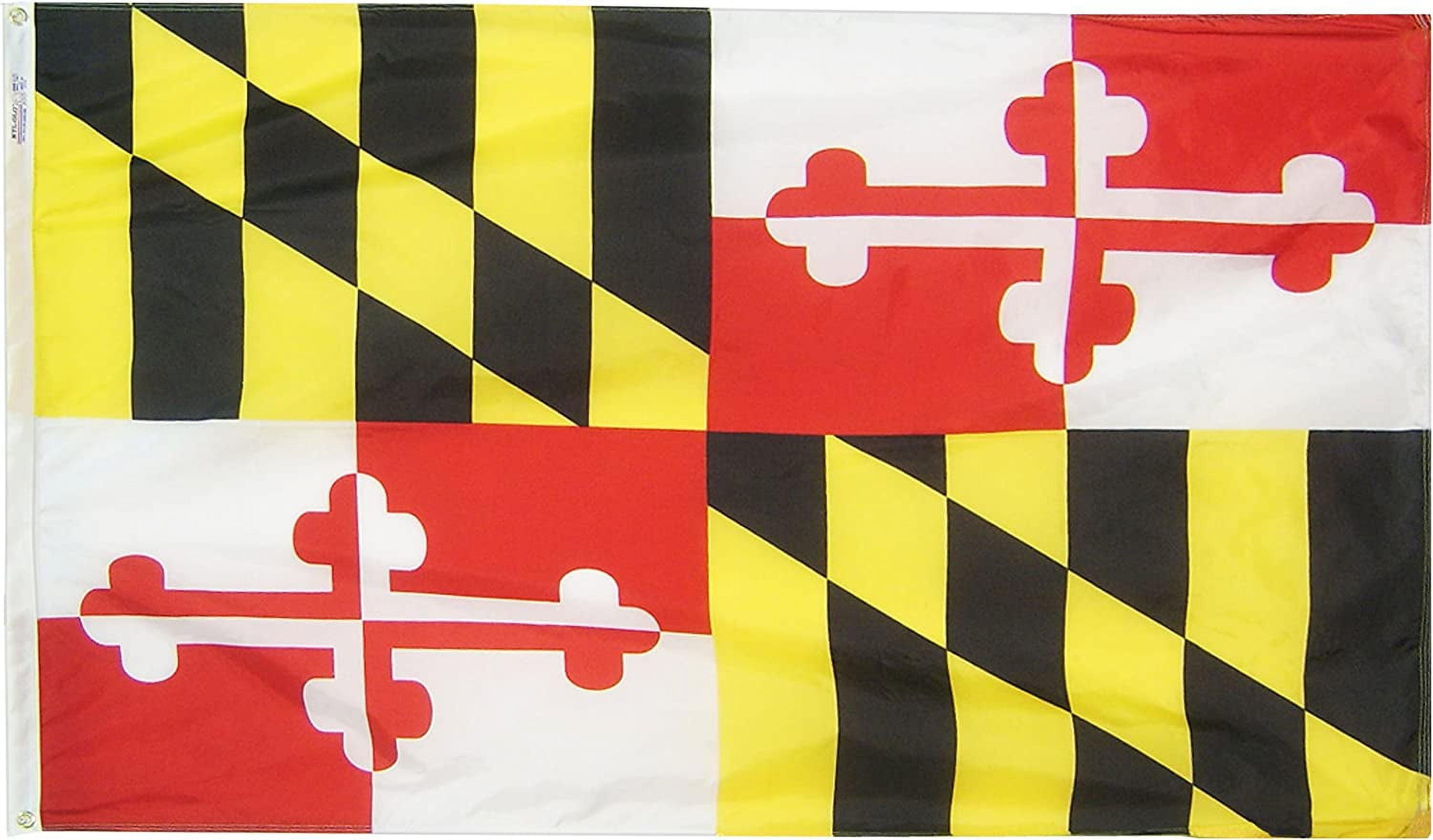 NYLGLO 142360 Maryland State Flag,3x5 Ft