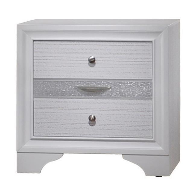 Mesita de Noche Naima - Blanco - 61 x 61 x 17 in.