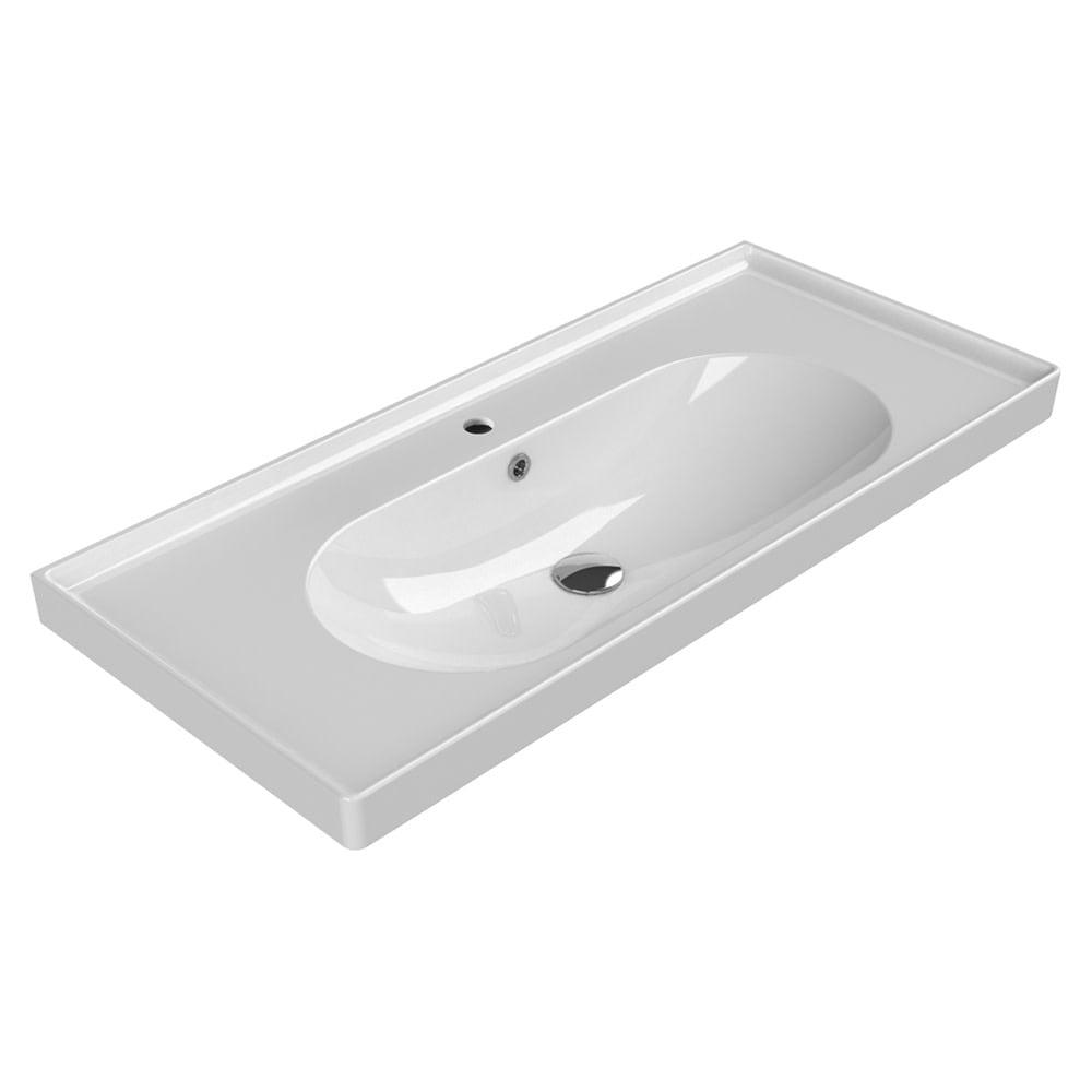 CeraStyle By Nameeks Arya 17.8'' Ceramic Rectangular Bathroom Sink with Overflow