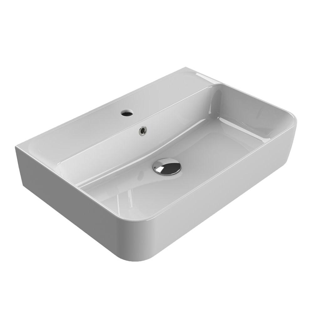 CeraStyle By Nameeks Hera 16.5'' Ceramic Rectangular Bathroom Sink with Overflow