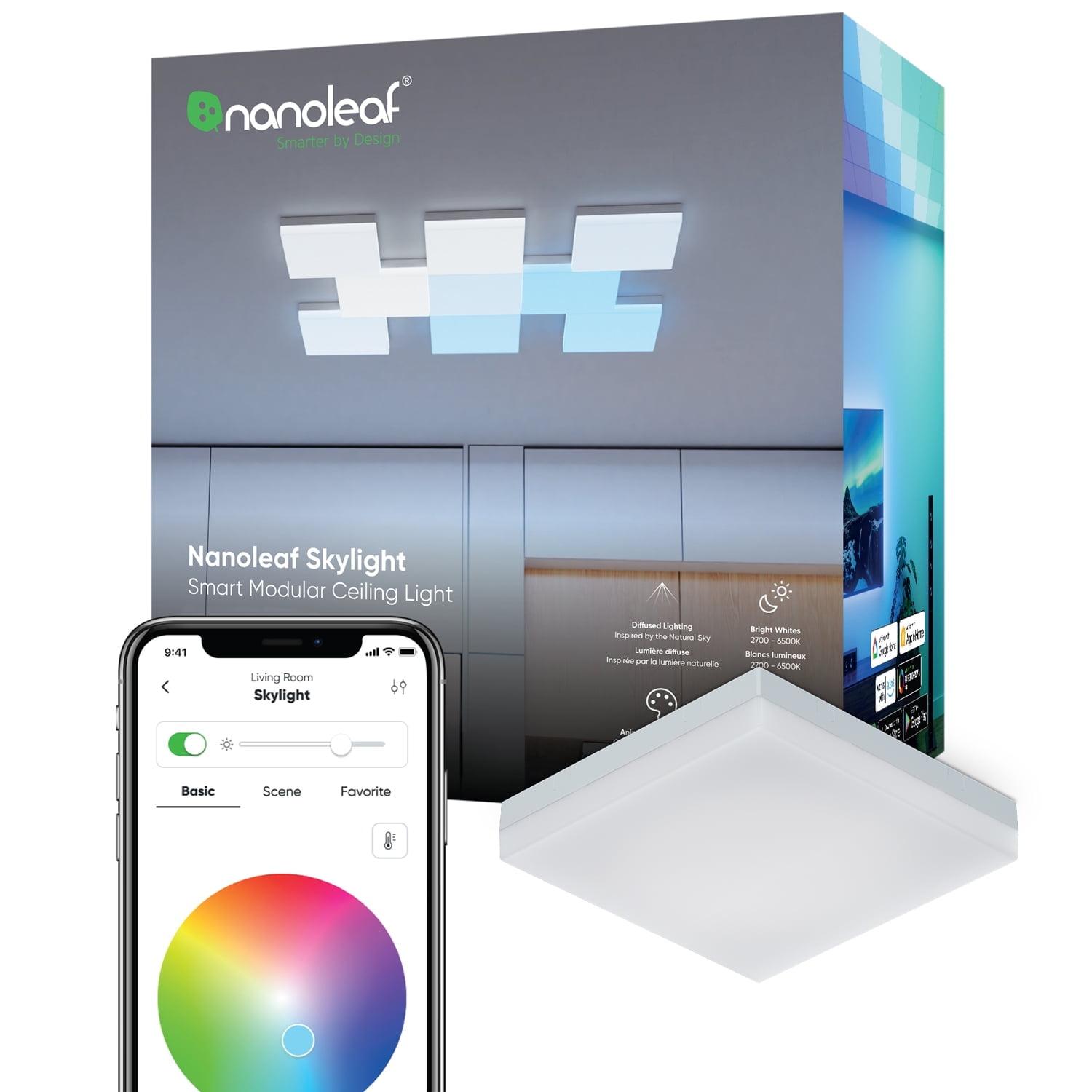 Nanoleaf Skylight Expansion Pack (1pk) – Smart LED Modular Color-Changing Ceiling Light