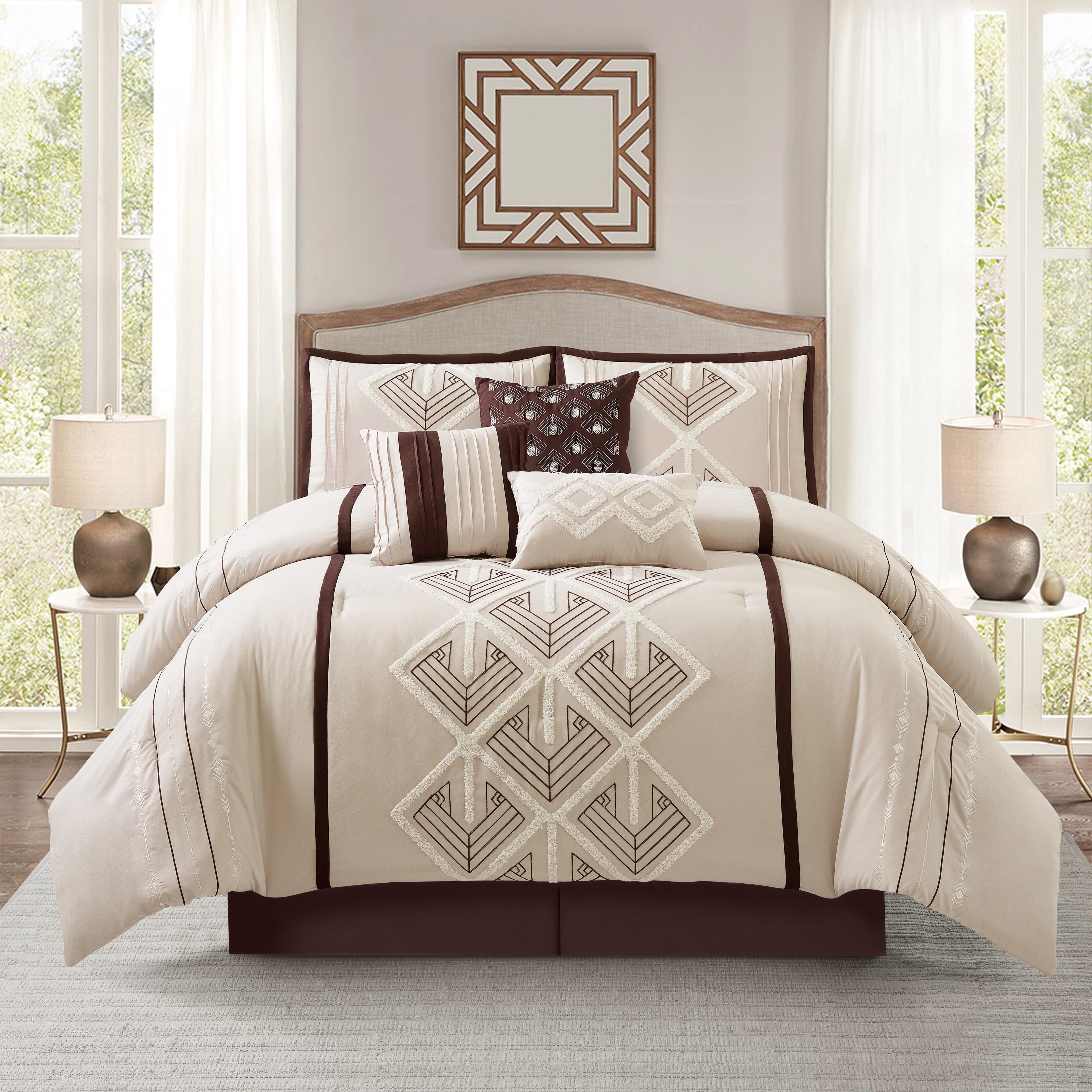 Vernice 7 Piece Geometric Comforter Set