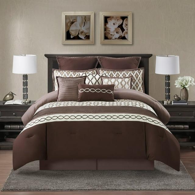 Nanshing America, Inc Caval 10 Piece Jacquard Comforter Set