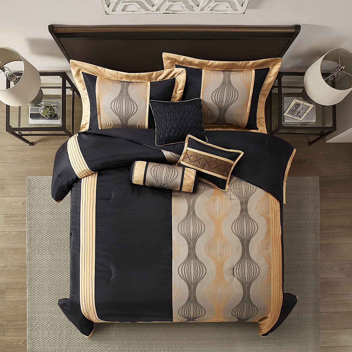 Kath 7 Piece Microfiber Modern & Contemporary Comforter Set