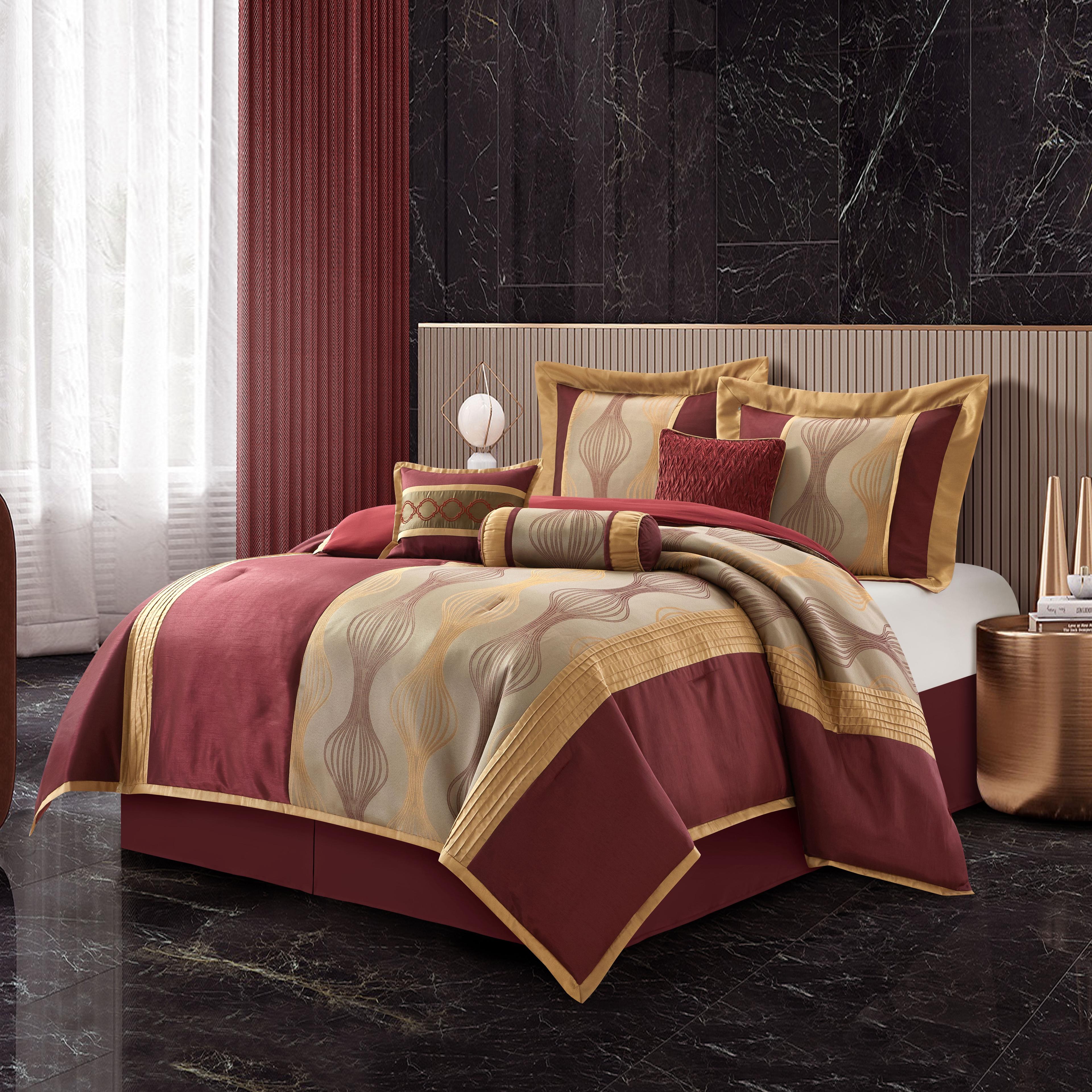 Kath 7 Piece Microfiber Modern & Contemporary Comforter Set