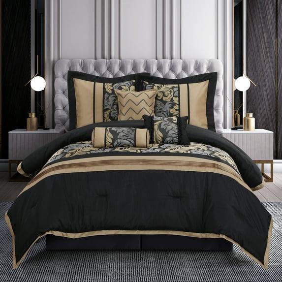 Kath 7 Piece Microfiber Modern & Contemporary Comforter Set