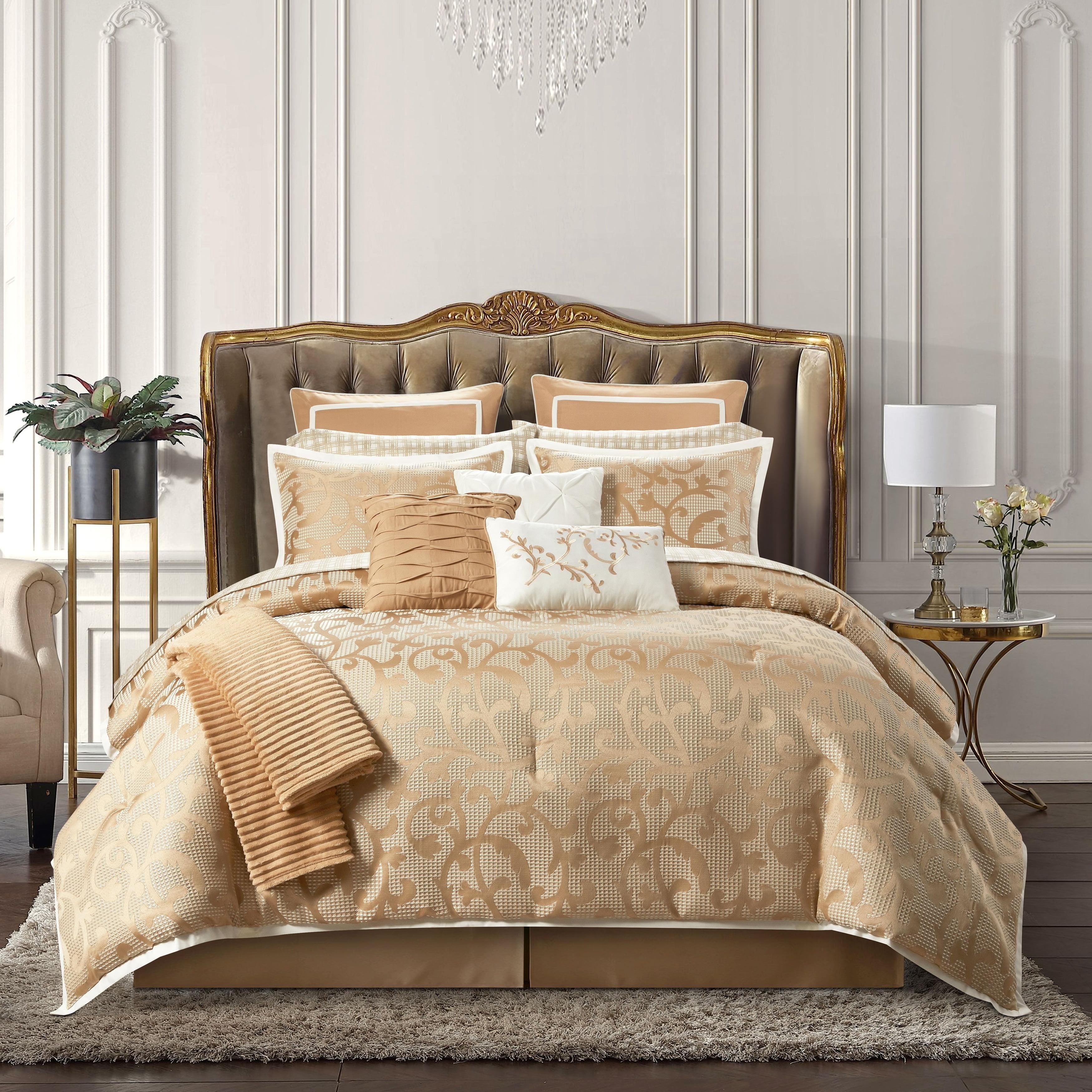 Janella 14 Piece Luxury Glam Comforter Set