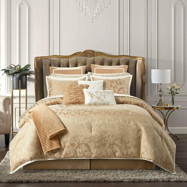 Nanshing America, Inc Janella 14 Piece Luxury Glam Comforter Set