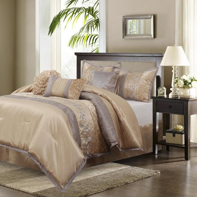 Nanshing America, Inc Riley 7 Piece Glam Comforter Set