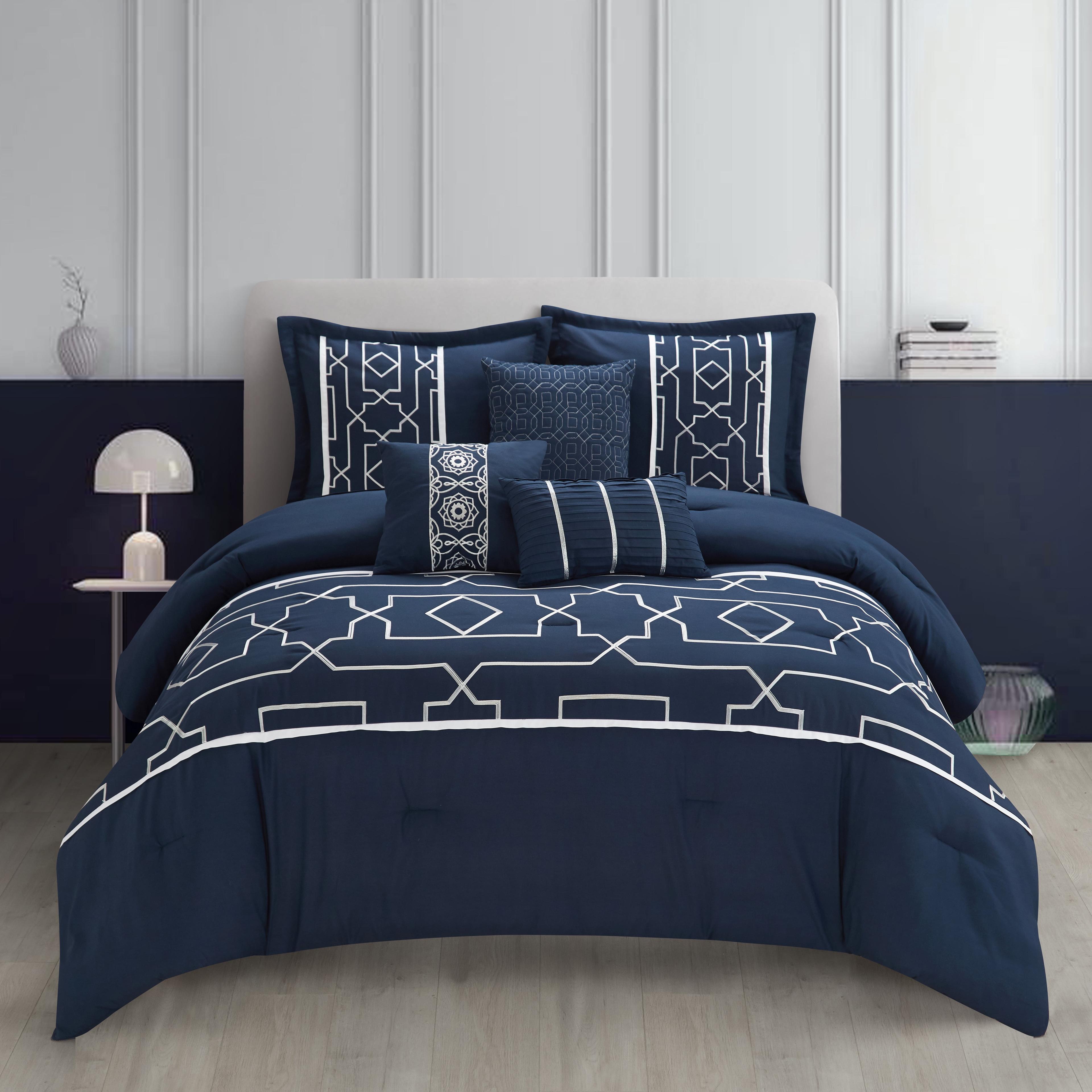 Nanshing America, Inc Tonya Microfiber 6 Piece Comforter Set