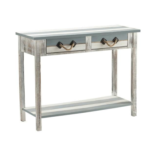 Nantucket 2 Drawer Weathered Wood Console
