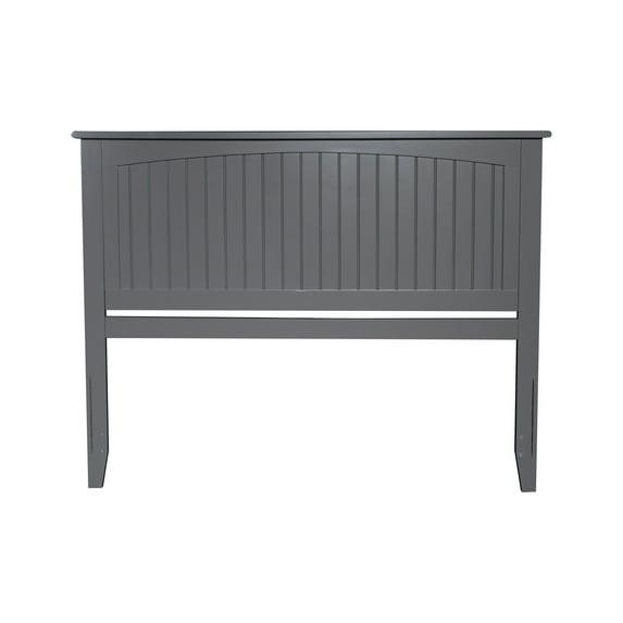 King Nantucket Headboard Gray - AFI: Coastal Cottage Style, Beadboard Design, USB Charger