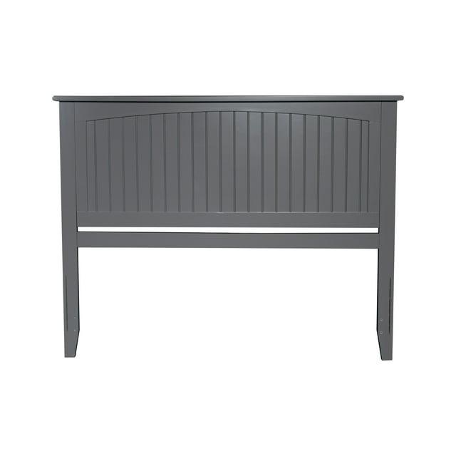 King Nantucket Headboard Gray - AFI: Coastal Cottage Style, Beadboard Design, USB Charger