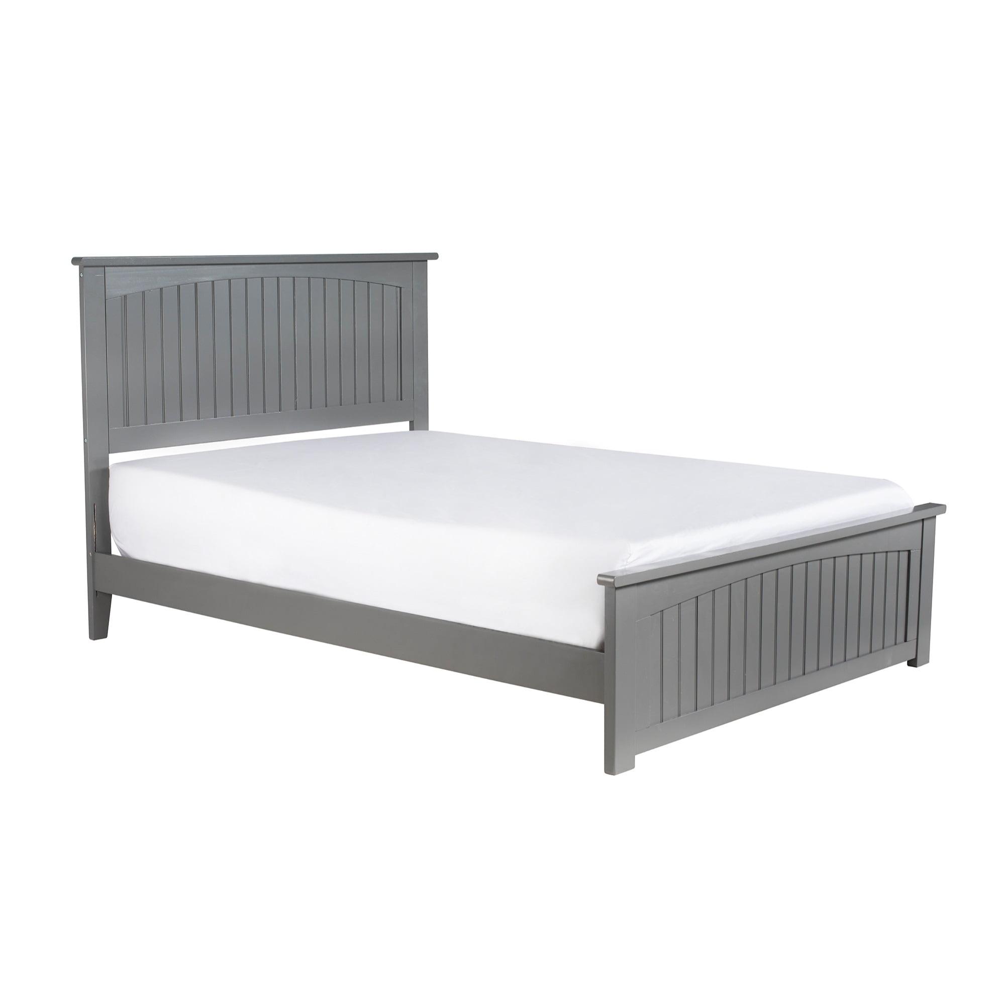 Nantucket Low Profile Solid Wood Platform Bed with Matching Footboard