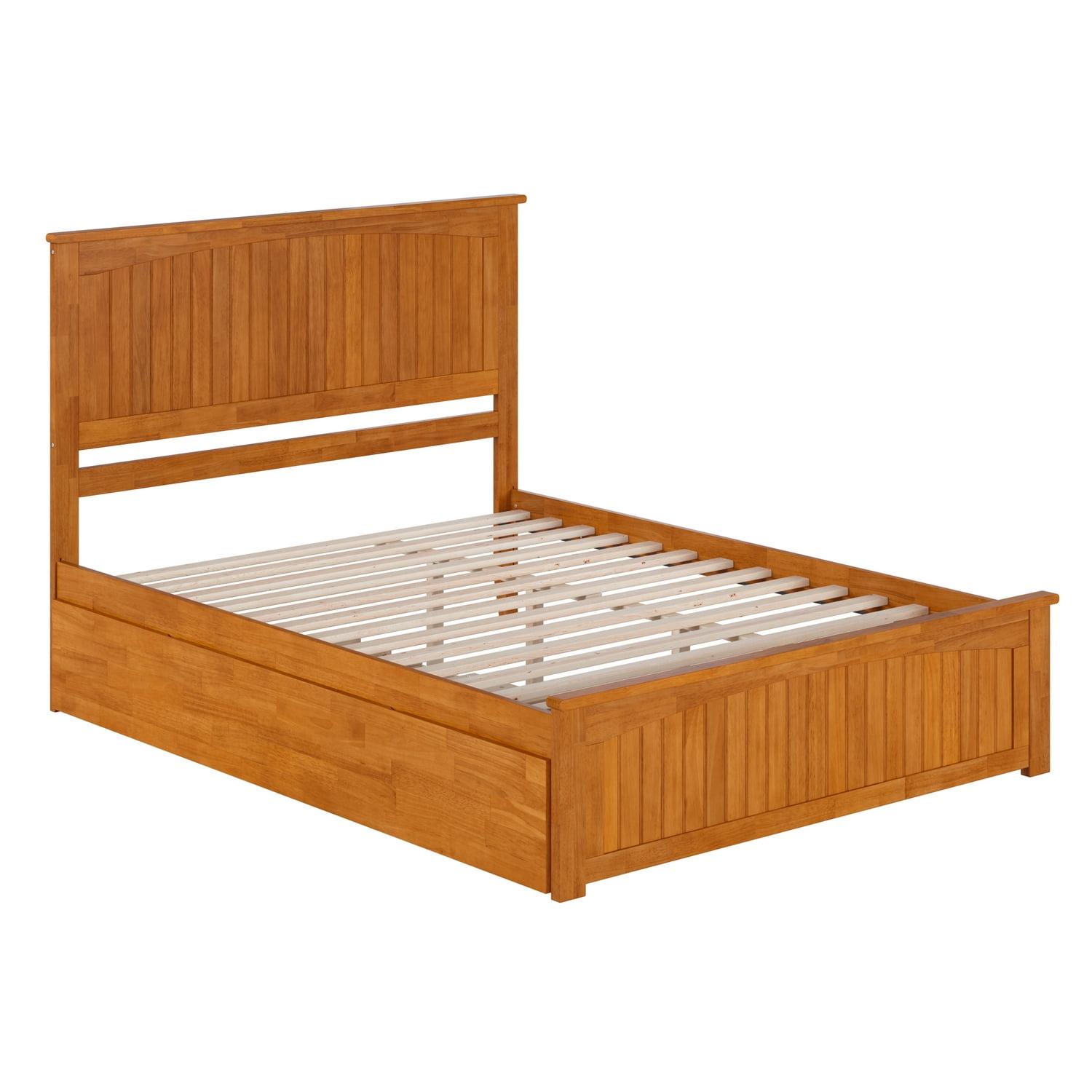 Nantucket Light Toffee Queen Wood Platform Bed with Slats