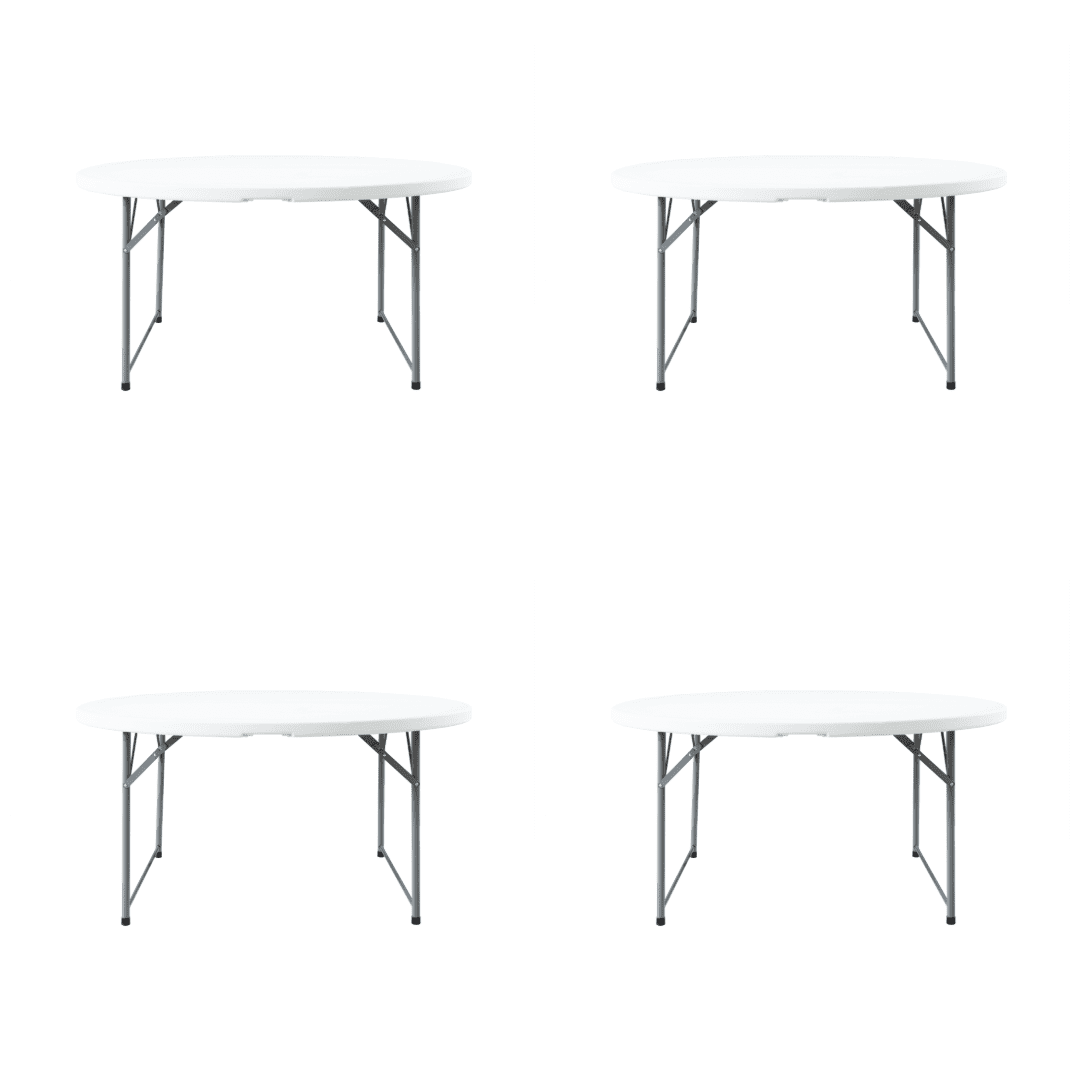 Noah 5' Round Plastic Event Folding Table by Flash Furniture