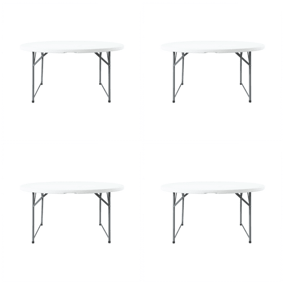 Noah 5' Round Plastic Event Folding Table by Flash Furniture