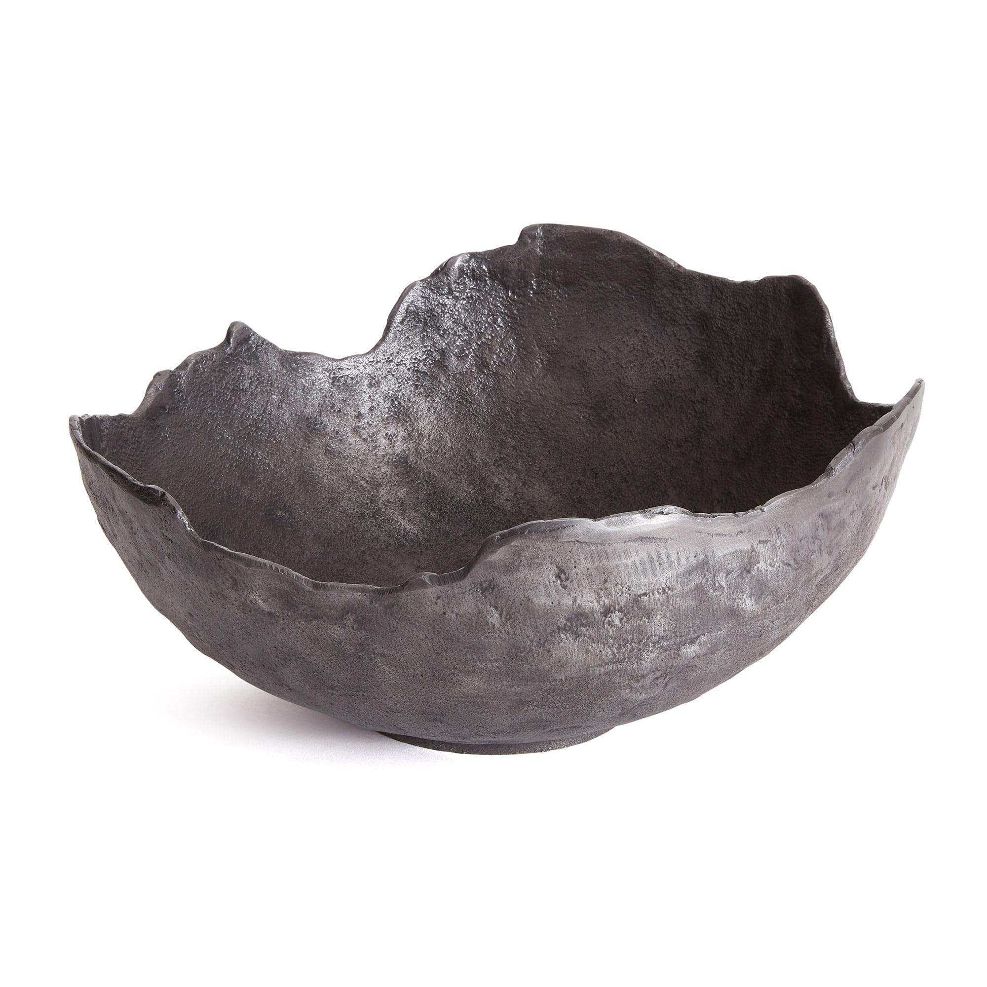 Handcrafted Oil-Rubbed Bronze Metal Decorative Bowl