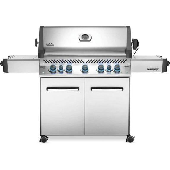 Napoleon Prestige 665 Propane Gas Grill with Infrared Side and Rear Burners, Stainless Steel