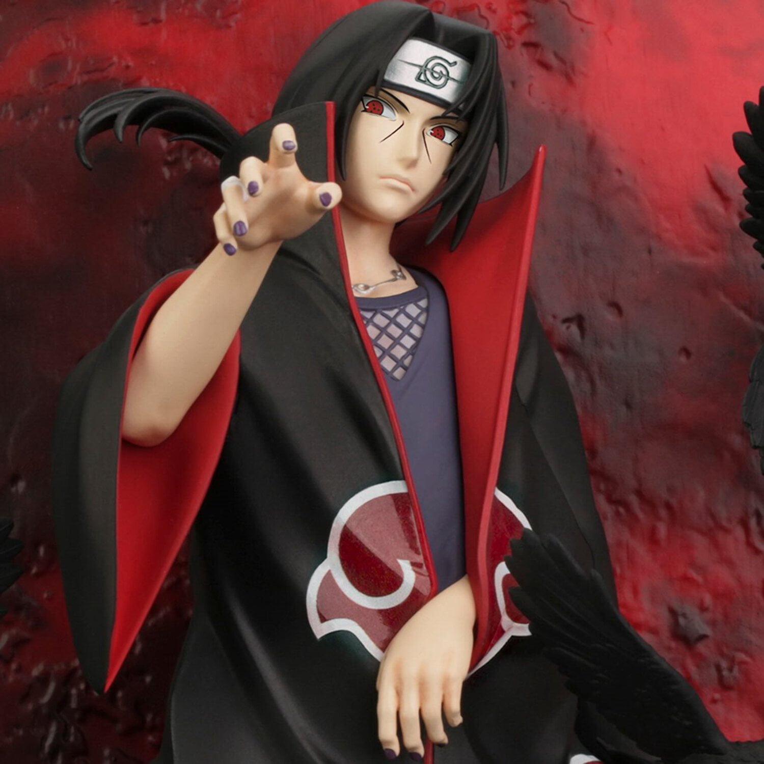 Itachi Uchiha PVC Wall Statue with LED Crimson Moon