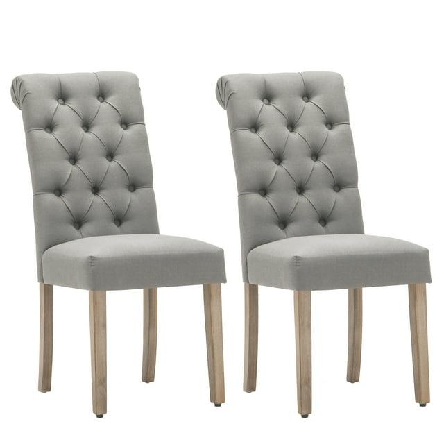 Ophelia & Co. Monarda 18.75'' H Tufted Upholstered Side Chair (Set of 2)