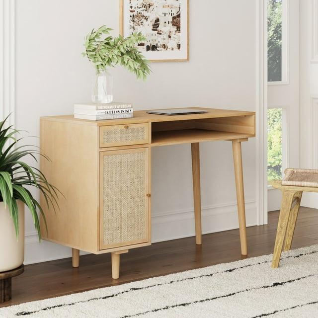 Nathan James Solid Wood Base Computer Desk