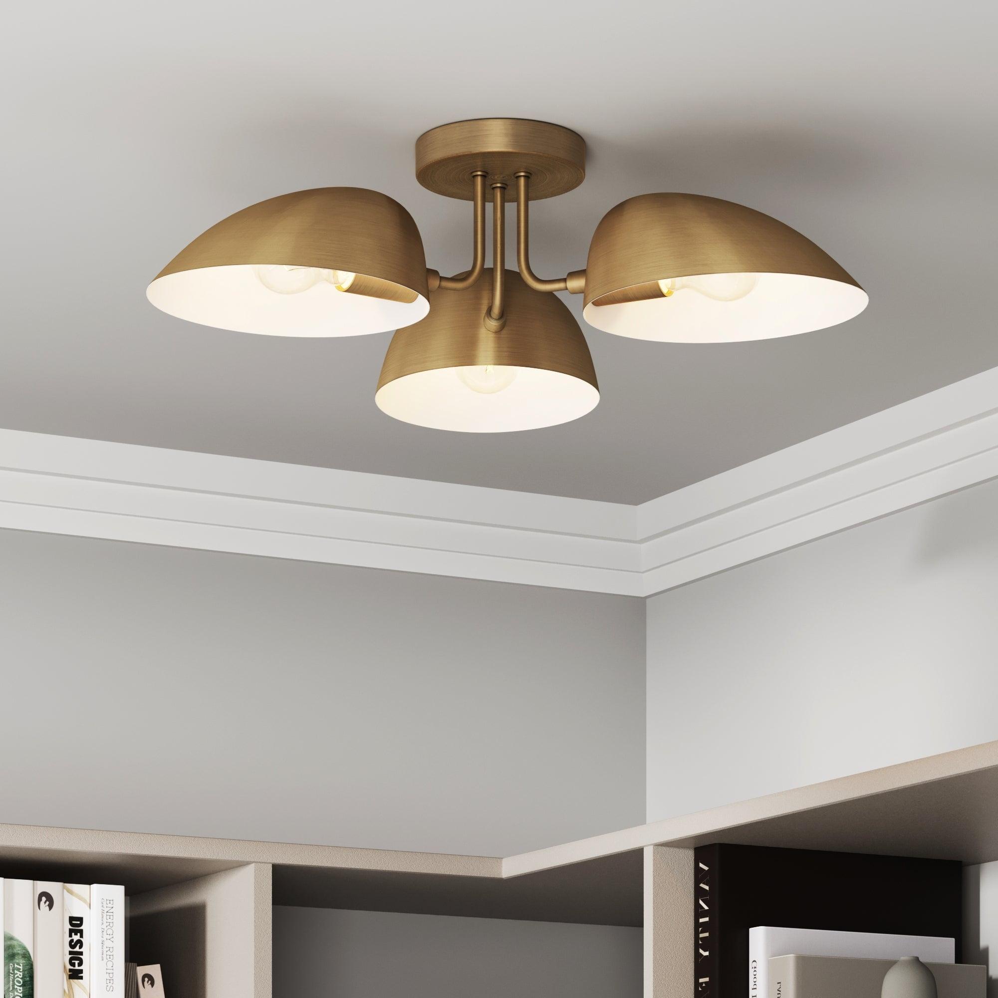 Nathan James Argo Flush Mount Gold