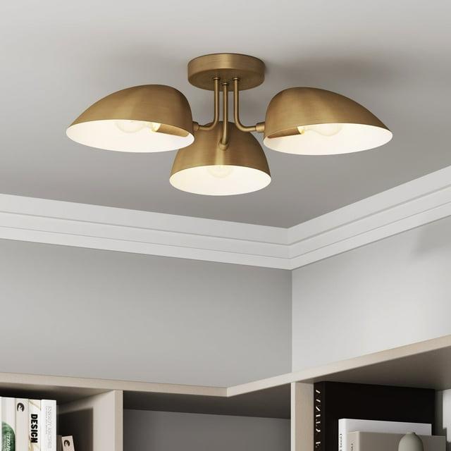 Nathan James Argo Flush Mount Gold