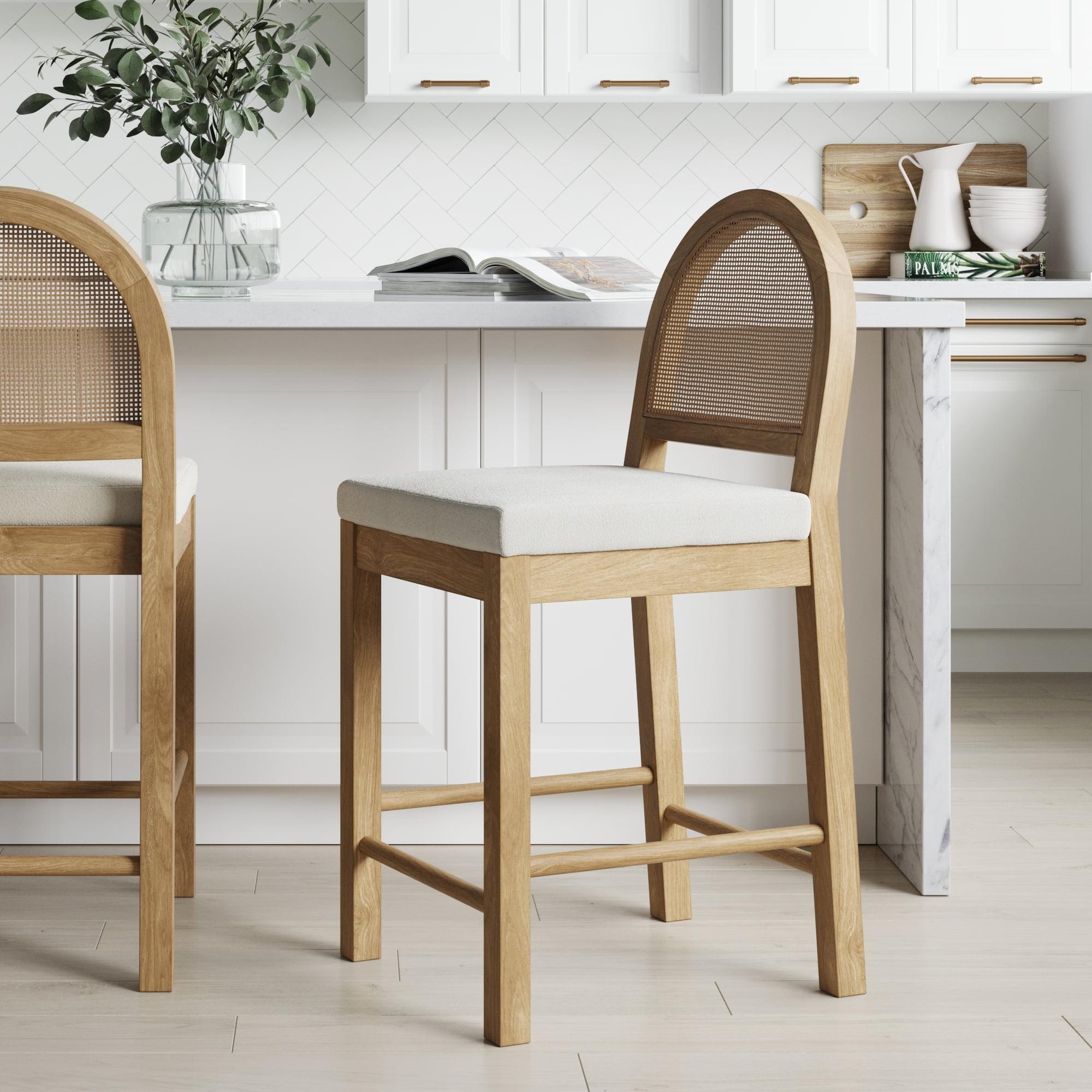Nathan James Boucle Counter Stool & Reviews | Wayfair