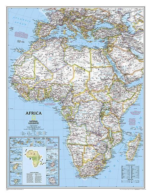 National Geographic Maps Africa Classic Wall Map