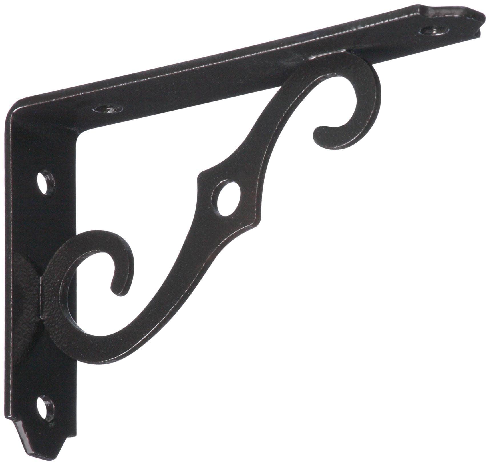 National N229-401 5 x 3.5 in. Ornamental Shelf Bracket, Antique Bronze