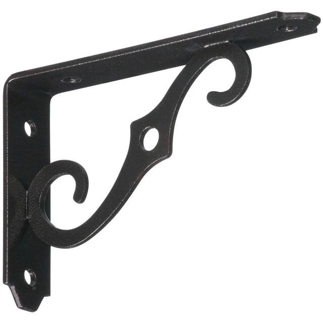 National N229-401 5 x 3.5 in. Ornamental Shelf Bracket, Antique Bronze
