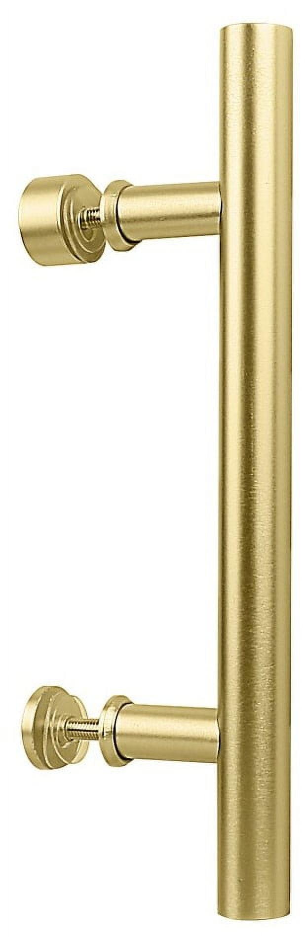 12-Inch Brushed Gold Steel Barn Door Pull Handle