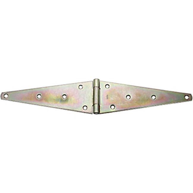 12" Zinc Plated Heavy-Duty Strap Hinge