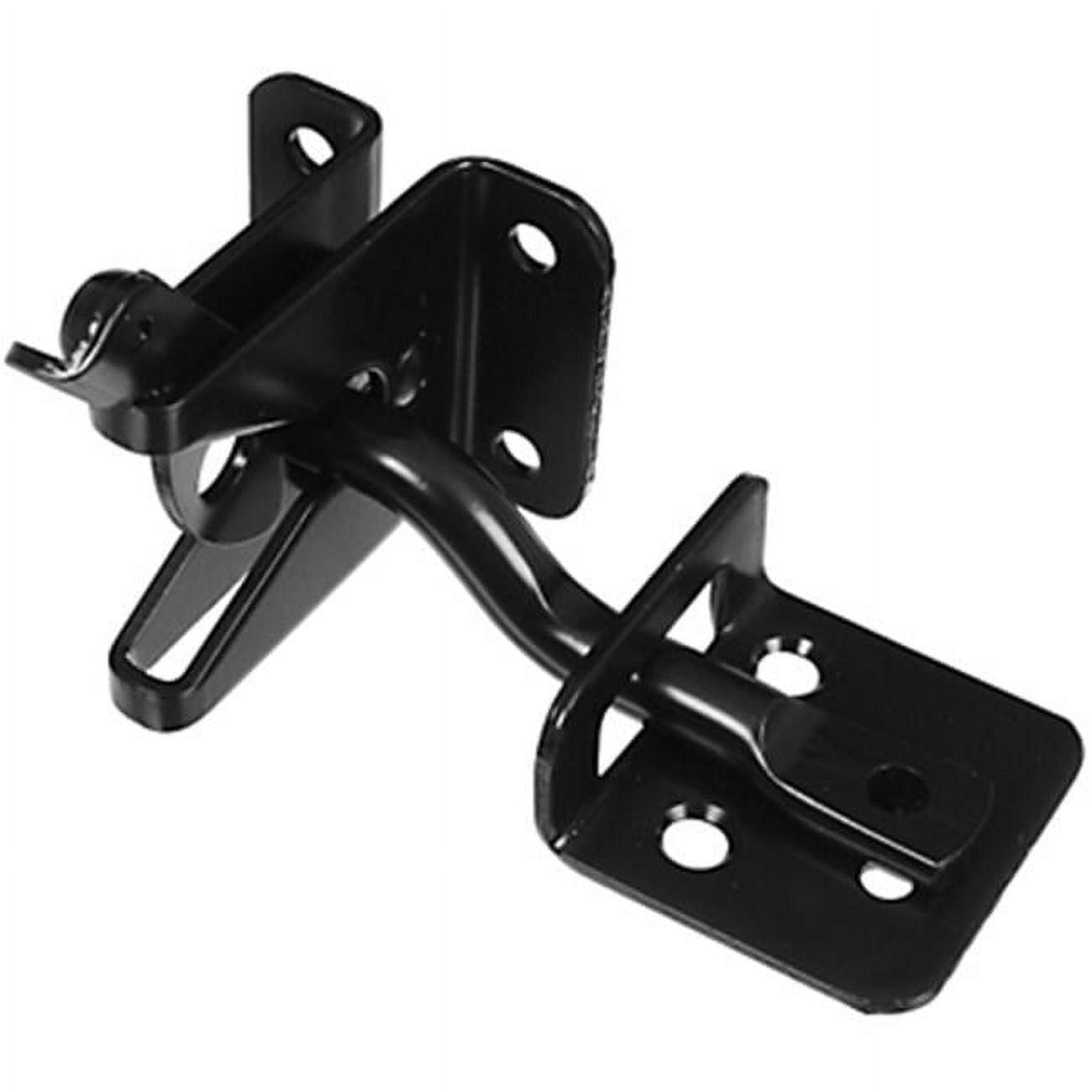 Black Steel Automatic Gate Latch for In-Swing Gates