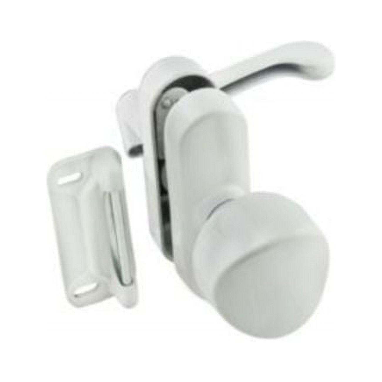 White Zinc Universal Door Knob Latch Set