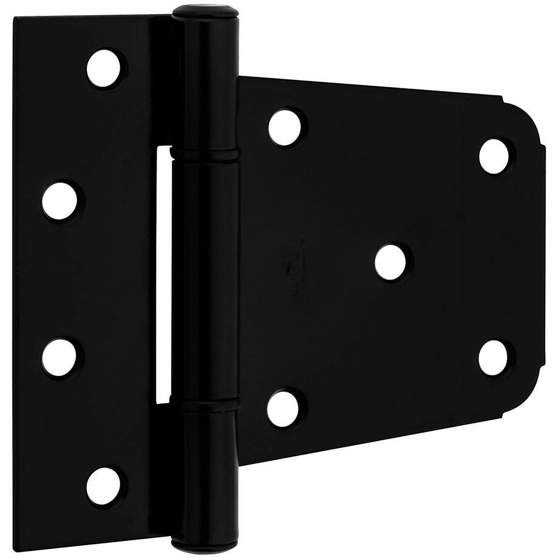 3-1/2" Black Steel Heavy-Duty Gate Hinge