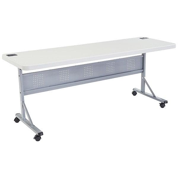 Flip-N-Store Training Table with Caster Wheels