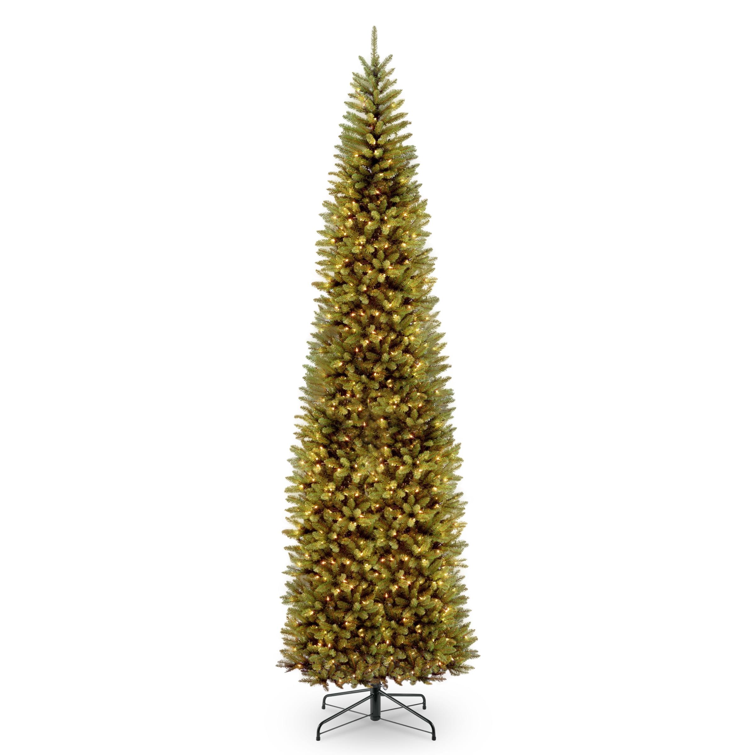 Pencil Slim Kingswood Fir Artificial Christmas Tree Clear Lights - National Tree Company