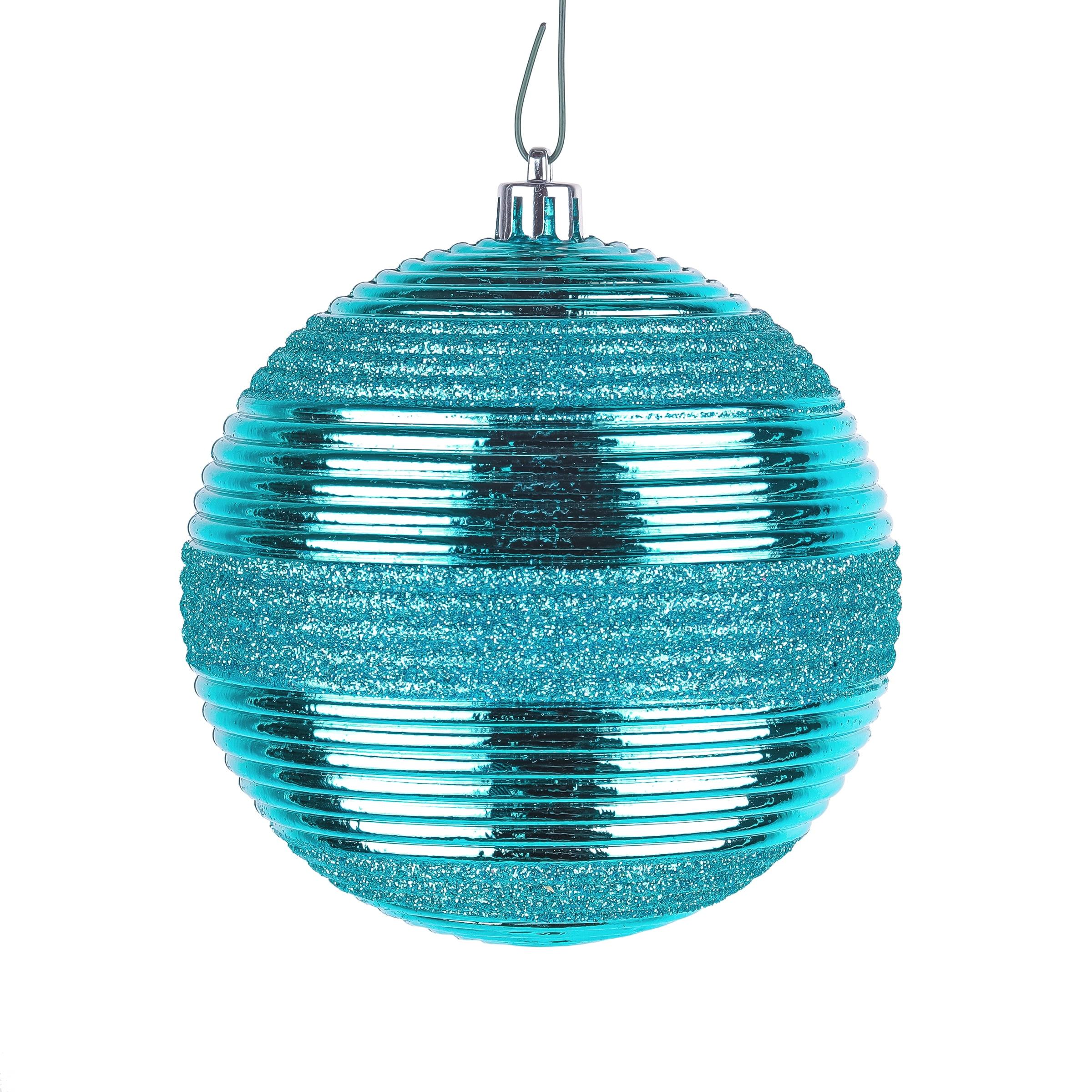 The Holiday Aisle® Shatterproof Swirling Ball Ornaments (Set of 4)